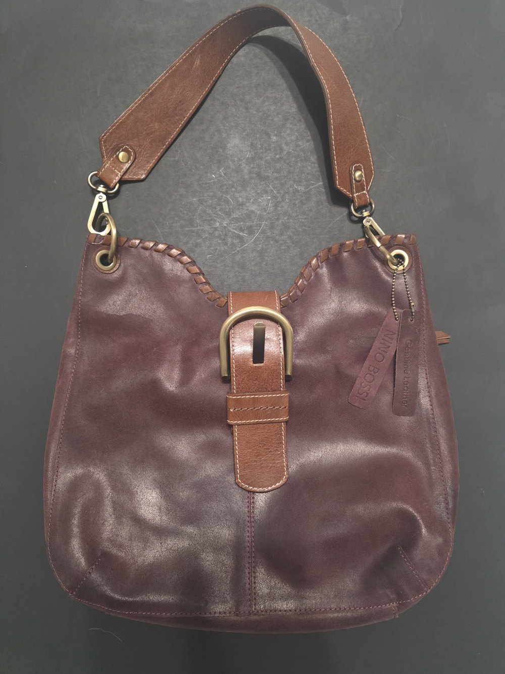 Nino Bossi Genuine Leather hobo Shoulder Bag